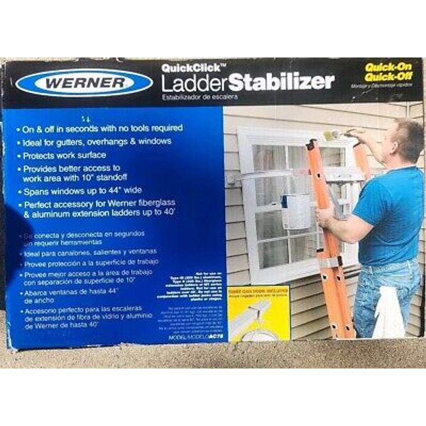 Werner AC78 Quickclick Ladder Stabilizer Aluminum