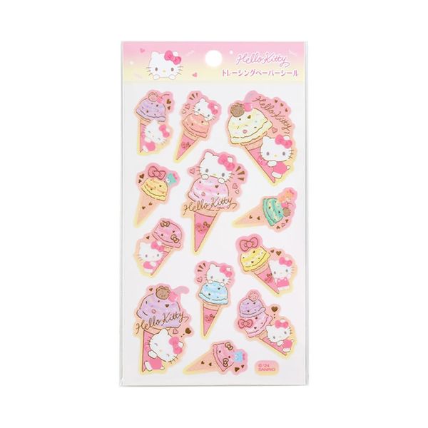 Sanrio 326313 Tracing Paper Sticker (Ice Party) Hello Kitty