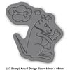 A7 'Dog Obsessed with Bones' Unmounted Rubber Stamp (RS00054821)