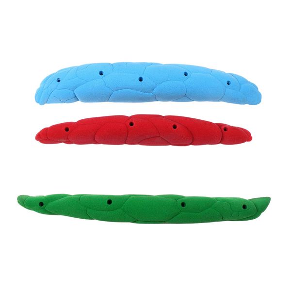 Atomik Rock Climbing Holds Set of 3 Screw-On Font Rails Style 1, 2, and 3 in Assorted Bright Tones