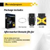 Remote2program Simple Key Self Programmable Car Key Keyless Entry Remote Replacement for GMC and Chevy with FCC: M3N-32337100 (4 Buttons)
