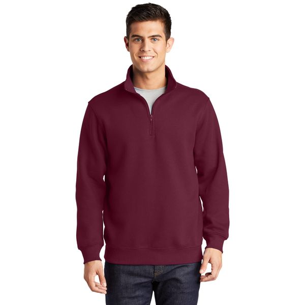 Sport Tek 1/4-Zip Sweatshirt 2XL Maroon