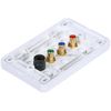 Monoprice 3 RCA Component / Toslink Optical Wall Plate (RGB Component + Toslink) - Coupler Type (Rev. 1.2)