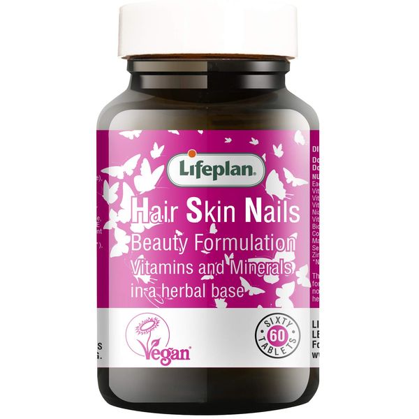 Lifeplan Hair Skin and Nails Supplement x 60 Tablets. Beauty Formulation, Vitamins & Minerals contributing to Maintenance of Normal Hair, Nails and Skin. (60 Tablets)