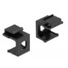 Delock Keystone Abdeckung schwarz mit 8,0 mm Durchführung 4 Stück