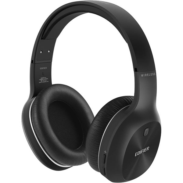 Edifier W800BT Plus Wireless Over-Ear Headphones, Bluetooth Headset with CVC™ 8.0 Call Noise Cancelling, 55H Playback Time, Built-in Microphone, Physical Button and APP Control, Black