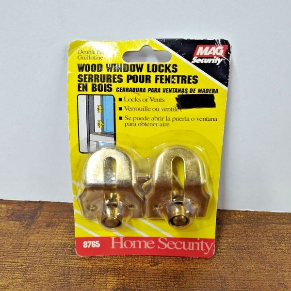 Mag Security 8765, Double Hung Guillotine Wood Window Locks, Pack of 2