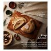 Barbary & Oak Rectangle Chopping Board Chevron Acacia