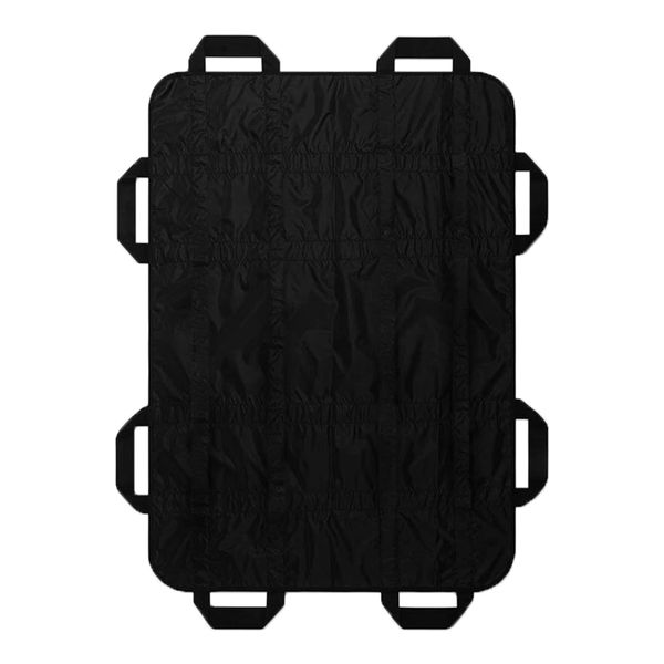 Small and Beauty Positioning Bed Pad with Handles 55" X 36" Slide Sheet Elderly Lifting Devices Draw Sheets Sling Transfer Belt Reusable Washable Waterproof Transfer Board Black