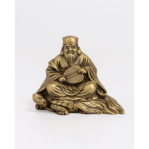 Good Luck 七福神 寿老人 siruki-go-rudo 仏師: 牧田 秀 Clouds Original _ Buddha Figurine 高岡 銅器 Buddha World isumu Silver Microsoft Hall ('s xyurouzin 7 °F)