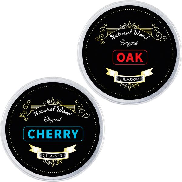 Wood Chips for Cocktail Smoker Kit, OAK & Cherry, 2 Pcs