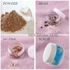 ZEJIA 5 Gram Sample Containers with Lids, Mini Makeup Containers, Empty Plastic Travel Cosmetic Containers with Labels(25 Count, White Lid)