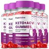Fast Active Keto ACV Gummies, Max Strength Supplement, FastActive ACV (5 Pack)