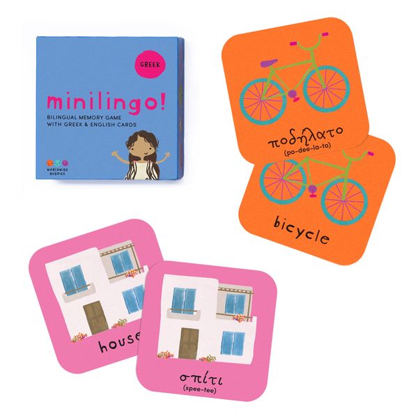 Minilingo, English/Greek Flashcards