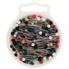 Prym Plastic-Headed Straight pins V2A Assorted col 0.65 x 34 mm, red