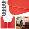 Red Mud Flaps Splash Guards Mudflap Mudguards For Subaru Impreza WRX STI Legacy