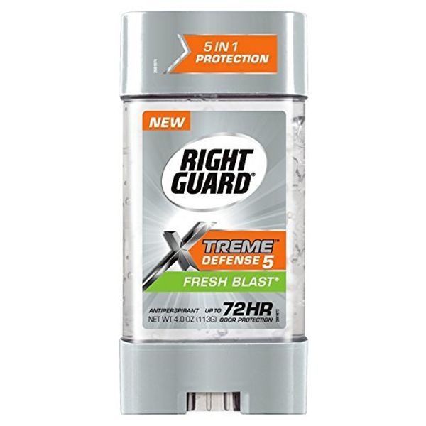 Right Guard Total Defense Anti-Perspirant Deodorant Power Gel Fresh Blast 4 oz (Pack of 4)