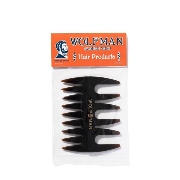 Wolfman Mesh Comb Men's Barber VeSS Custom Made Gum Styling Coarse