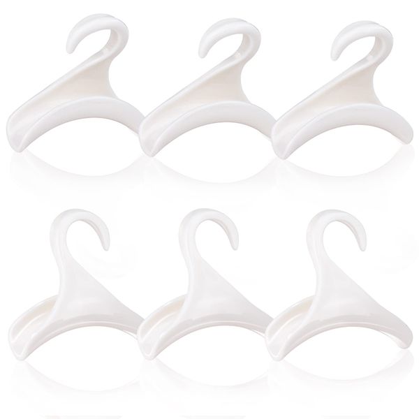 6PCS Purse Handbag Hanger Hooks Closet, Handbag Storage Purse Hooks, LIUCONGBD Bag Rack Organizer for Hanging Tote Bag Backpacks Satchels Crossovers Scarf Belt and Tie (White)