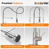 Kitchen Faucet with Pull down Sprayer Brushed Nickel Stainless Steel Single H...