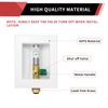 EFIELD1/2"PushFit Inlet IceMaker Outlet Box,With Stainless Steel Hammer Arrestor