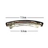 Barrettes Small Simple Basic 3.0 inches (7.5 cm) Set of 2 (Brown)
