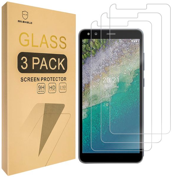 Mr.Shield Screen Protector For Nokia C01 Plus [Tempered Glass] [9H Hardness] [3-Pack] Screen Protector