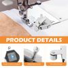 Multi-Purpose Magnetic Guide for Sewing Machine,Magnetic Seam Guide Positioning (Silver)