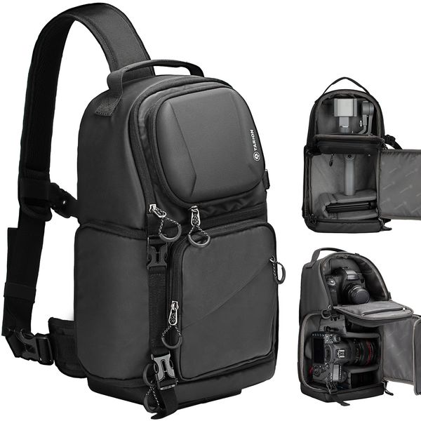 Tarion Sling Bag Camera Bag, night black, camera bag