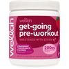 Wellah Get-Going Pre-Workout Drink Mix, Strawberry Pomegranate Flavored