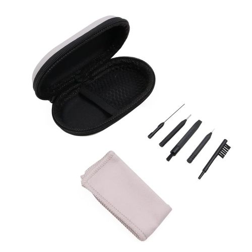 WANGCL 6PCS Hearing Aid Cleaning Kit 1xhearing Amplifier Cleaning Fabric + 5 x Multi-Functional Brushes With Storage Box