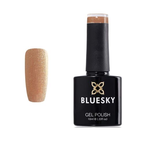 Bluesky Gel Nail Polish GOLD GLITTER CRYSTAL SJ33 Requires Drying Under UV or LED Lamp