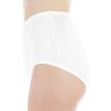 Wearever Regular Absorbency (150ml) Lace Side Brief (White, Small)