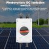DEWIN DC Isolator Switch, Photovoltaic DC Isolation Switch IP66 Waterproof 32A 1200V DC Isolator Switch for Solar Modules (Color : Basic Style)