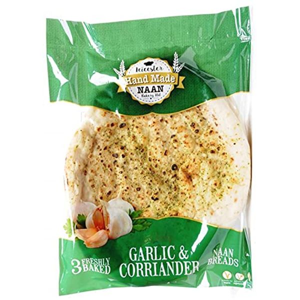 Leicester Bakery (Handmade Garlic and Coriander Naan 2 x 3 Pack)