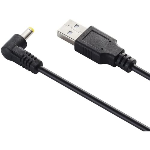 YFFSFDC Panasonic USB Power Cable USB (A) to DC Jack 3.3 ft (1 m) L Shape Video Camera Power Cord for Photography, Power Bank, Compatible with Gorilla CN-GP720VD, 510VD, 735VD, 530VD, PSP, etc. (Right