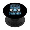 Wind Power Engineer Own Risk Wind Turbine Technician PopSockets Standard PopGrip
