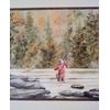 Fisherman in a Stream Wallpaper Border - Fishing - Brown…