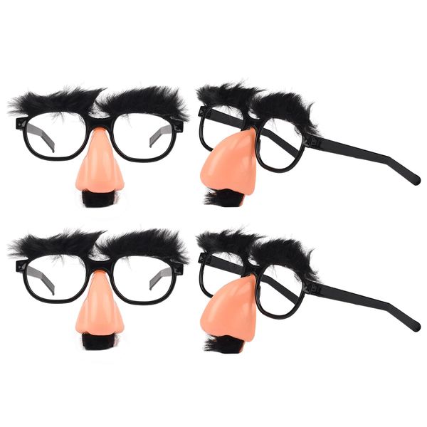 AOVNA Disguise Glasses with Funny Nose Novelty Party Favors Halloween Decorative Glasses Party Glasses with Eyebrows and Mustache (4)