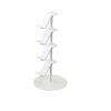 Moving Table Game, Controller, Storage Rack, White, Tower, Charging, Adjustable Height and Orientation (Black, 4th Floor)