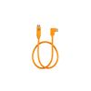 TetherPro Datenkabel USB-C an USB-C Pigtail (Orange, rechtsgewinkelt, 50 cm)
