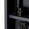 Bathroom Mirror with Storage Shelves Bathroom Wall Cabinet, Black