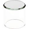 Plymor Clear Acrylic Cylinder Display Riser with Mirror Top, 2" H x 2" D (2 Pack)