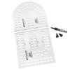 XL Cribbage Board Templates, 2-Player, Curved Track