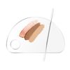 ZiSyouMa Makeup Palette, Makeup Spatula, Cosmetics Tool, Mixed Color, Makeup Nail Palette, Stainless Steel, Concealer, Foundation, Nail Art, Mixing, Transparent Stainless Steel