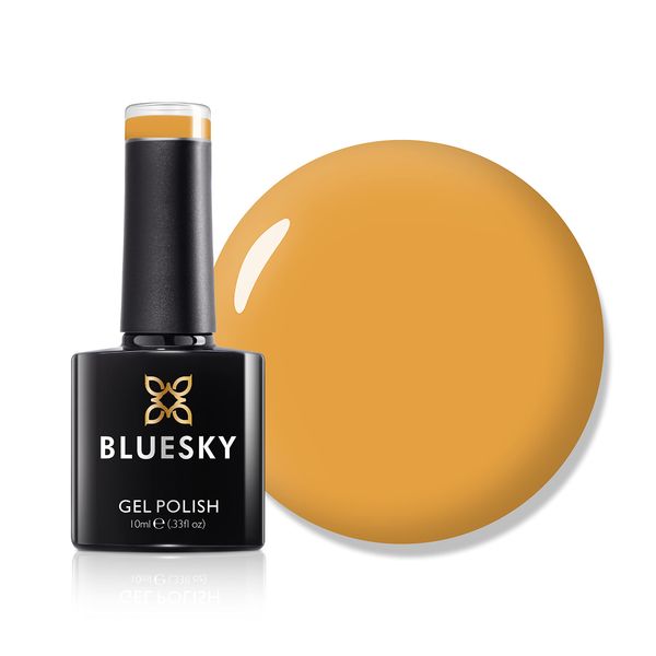 BLUESKY Gel Nail Polish, AW22, Autumn 2022, Your X-Factor - AW2210, Mustard Yellow, Long Lasting, Chip Resistant, 10ml (Requires Drying Under UV or LED Lamp)