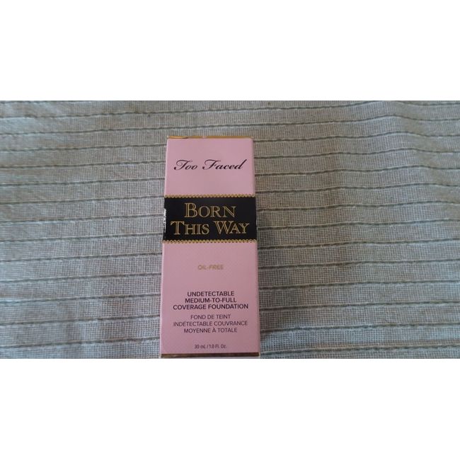 Too Faced Born This Way Undetectable Liquid Foundation - Snow - NIB 1oz