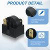 sourcing map 2pcs PTC Refrigerator Starter Relay, 4.7 Ohm 3 Pin Fridge Compressor Start Relay