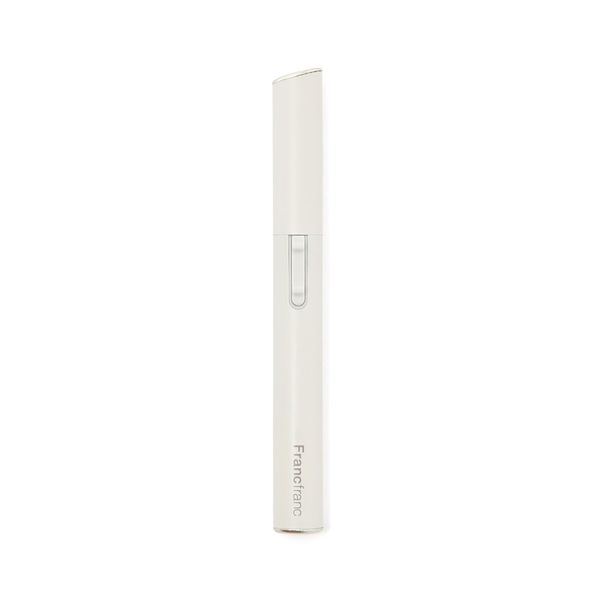 Francfranc Salon Compact Shaver White Face Shaver with Eyebrow Comb Present Gift