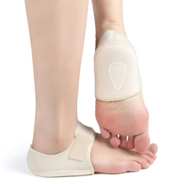 Heel Support, Shock Absorption, Heel Pat, Heel Protective Cover, Heel Cushion, Taping, Supporter (Beige)